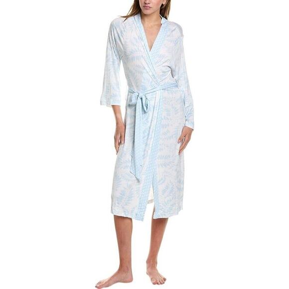 Hale Bob Bamboo Lounge Robe Kimono Wrap Boho Chic Duster Pajama XL - Picture 1 of 5